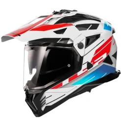 LS2 MX702 Pioneer II Namib Vit/Blå/Röd