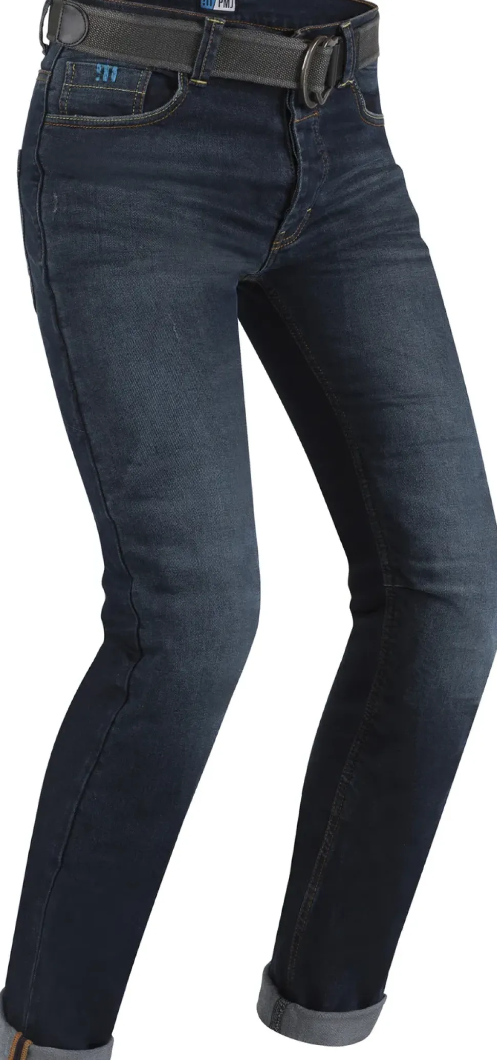 PMJ Jeans Caferacer Blå, bälte ingår