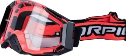 SCORPION Goggle svart/röd antifog klar