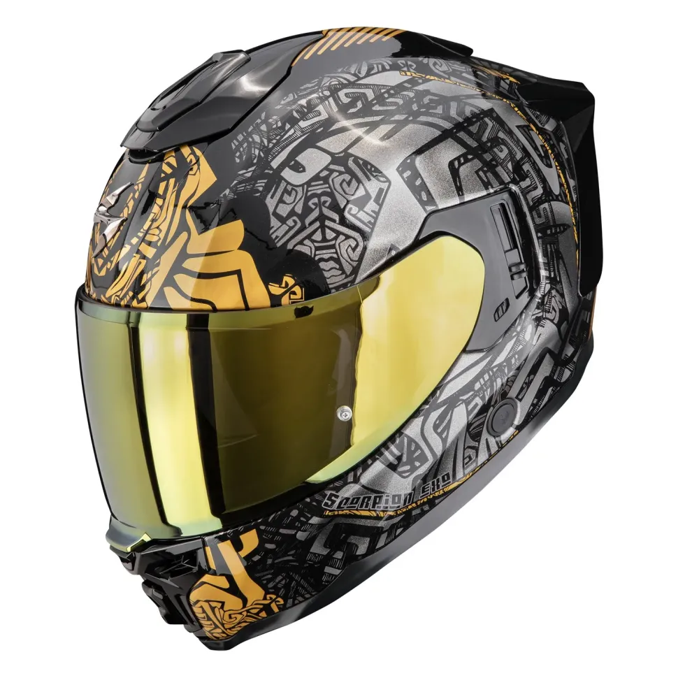 SCORPION Helmet EXO-1500 AIR APUS Black-Grey-Gold