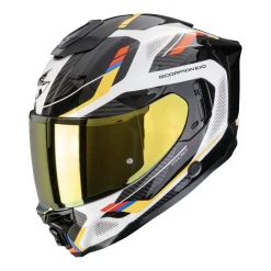 SCORPION Helmet EXO-1500 AIR SLEEK White-Blue-Yellow