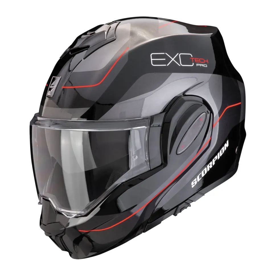 SCORPION Hjälm EXO-TECH EVO PRO Commuta svart/grå/röd